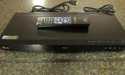 LG Blu-Ray DVD Player - like new, barely used! Comes with remote and HDMI cable.
ONLY $40!