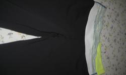 Black hoodie with lime green lining. Full zip. Size 10. Super warm.