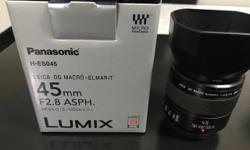 Excellent condition
Also have for sale
Lumix DMC-GX1 camera $200
Lumix Live Viewfinder DMW-LVF2 $150
Lumix 25mm f1.4 Leica Dg Summilux H-X025 $500