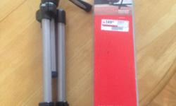Excellent quality tripod made by Manfrotto. Paid 150. Still have original box. Specs in picture.