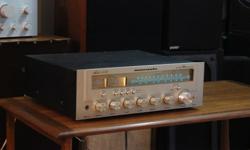 Here is a Marantz 1530 receiver in very good condition. It is rated at 30 watts per channel. These were made from 1978 to 1980. It was just serviced. I cleaned the controls, and checked and adjusted bias, and checked the DC offset. All functions were