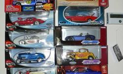 I have my collection of cars up for sale. I have:
450- small(1:64) Hot Wheels all in packages,
13- 1:18 scale cars in boxes
6-   1:24 scale cars in boxes
33- 1:64 black box limited edition ADULT COLLECTOR cars all in boxes
8-   1:64 Special edition "Wheel