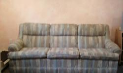 Mathcing sofa and love seat in good condition.  150.00 $ for both or will sell seperatly.
Call 705-335-6936