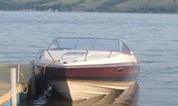 1992 21 foot cabin polished and ready for the lake
5 litre Mercrusier inboard that starts and runs great Spacious
and comfortable. Comes with new stereo and toilet. The cabin is nice to relax and get out of the sun. Stay overnight or the weekend on the