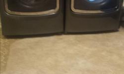 4 year old Maytag front load washer and dryer. In good condition. This set has steam in both machines, and has sensor dry, which will save you money and time in the dying cycle. The washer has Power wash cycle which will clean all types of stains. Washer