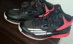 Men's Adidas runners size 10.5 only worn 3 times...son outgrew them too fast. ...paid 140$ looking for 80$