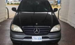 Make
Mercedes-Benz
Model
ML320
Year
1998
Colour
Black
kms
205000
Trans
Automatic
Mercedes ML 320 1998
Good condition
clean interior
brand new stereo with Bluetooth
good tires
driver door lock needs fixing
few scratches on the bumper
Power steering pump