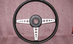 STOCK WHEEL FROM A 1972 MGB GT. HAS NOT BEEN USED IN MANY YEARS SINCE I UPGRADED TO A MOTO LITA.