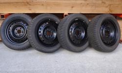 Set of 4 Michelin Pilot Alpin Radial XSE Winter Tires
205/55/R16 91H M+S Rated with Mountain & Snowflake Symbol
Mounted & Balanced on Steel Rims - Ready to Install
Used very little during one Winter Season - Almost New Tread Still
Off an Acura RSX, but