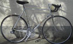 Miele - light weight, tall frame road bike with 700c tires
This bike, like all the bikes I have for sale, has been checked, cleaned and repaired front to back. You are getting a restored bicycle that should last a long time if properly cared for. A sixty