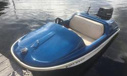 This is a mini boat motor has very low hours and runs great witch is a 30 hp comes with trailer with papers very rare boat don't see these very offen 2000 firm takes it