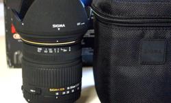 Selling a mint Sigma 18-50mm EX DC lens for Canon. Came with a Canon T5i kit with a couple of lenses (selling the camera separately - check it out). The camera has less than 2200 actuations so I would assume that this lens was not used very much. I see no