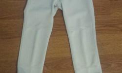 Grey full length baseball pants and Rawlings adjustable belt. Worn one season and in excellent condition. 24-26" inseam.
