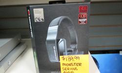 MONEY MAXX PAWNBROKERS IS SELLING A BRAND NEW PAIR A MONSTER HEADPHONES , COME ON DOWN AND CHECK THEM OUT ..