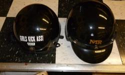 2 motorcycle helmets,
1 male
1 female
both for 40.00
DOT approved