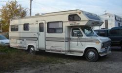 1989 FORD FLEETWOOD HOLIDAIRE CLASS C MOTORHOME (27 ft).   Clean & well maintained, sleeps 6. Captain's chairs in seating area.  Propane heat, fridge and cooking stove. Newer cooking stove & electric A.C. 3 pc bath includes shower and tub,  $6500.