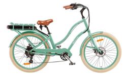 A throwback to the 1950's, the beach cruiser is an American classic known for balloon tires, an upright riding posture, and broad cruiser handlebars. The 500W motor will conquer hills and speed you through town. Like other Motorino machines, if the bike