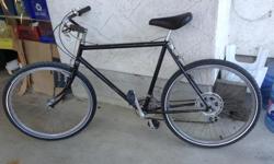 Older cromalli ? Frame with new tires wheels and rear spocket and de-railer. Good for parts