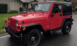Make
Jeep
Year
1997
Colour
Red
kms
252262
Trans
Manual
Awesome Jeep. 4cylinder, 2.5L with lots of upgrades including
Interior and Extererior Trim
Bluetooth Kit
Upgraded Big Wheels and almost new tiires
$700 Swagman Jacknife bike rack
Softop and hardtop
