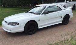 Make
Ford
Model
Mustang
Year
1995
Colour
White
Trans
Automatic
For sale 1995 mustang GT convertible this is a Southern US car with a clean title 110.000 miles on it has been stored winters in a heated garage.last year of the 5.0 in this body style ,has