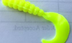 New
Wholesale Lot
65
2" Curly Tail Grub
Yellow
Perfect for jigging
Bass, Trout, Cod.....