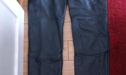Leather chaps - brand new never used size "S"