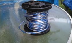 approx 25 foot of 16 gauge speaker wire. Includes end clips. Can text to 250-713-5528