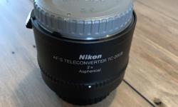 In excellent condition. Hoping to sell to someone who will use it more than me! It has been a nice accessory to extend the length my lens. Comes with everything included in the original box. I won't ship this item.
Compatible Lenses:
AF-S VR Micro-Nikkor