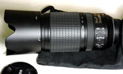Long title, long lens. This is still best in class of the 70-300mm range - at least in the below 1000 dollar bracket. Sharp, silent, with excellent optical stabilization, well built. This lens came with a camera kit I am selling the individual parts of.