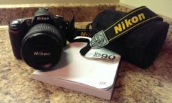 Barely used Nikon D90 with a Nikon 18-105mm VR lens, a Tamron AF 70-300mm F/4-5.6 Di LD Macro 1:2 Lens and a 8gb sandisk memory card. Also includes a user manual, two batteries and a charger.
Please text or email.
