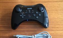 Please see my other adds. I will consider discounts if you are buying multiple items.
Up for sale is a black Nintendo Wii U Pro Controller with charging cable in excellent condition.
Selling as I am moving and cannot take it with me.
Asking $45 . Sorry,