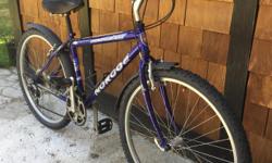 Norco full size mountain bike, small 16 inch frame, 26 inch alloy wheels grip shifters, fenders, very good commuter bike, comfy seat, asking $ 129 OBO