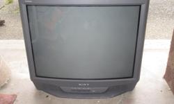 Sony Trinitron Colour TV with remote
Model # KV-27S42
Not many hours use on it, was a 2nd TV, moved to a smaller house, not needed now.
