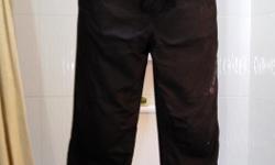 Nylon Rain Pants by BERING, men's XL, Zip-out washable thermal Liner, CE protectors in knees with pads in hips, no rips or tears, all zippers work. Purchased in 2009.