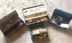 Old tackle boxes with some good usable tackle, weights, lures,hoochies. I'll even throw in a rod and reel!