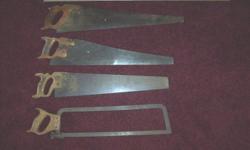 Old Saws for 'man cave' wall art.