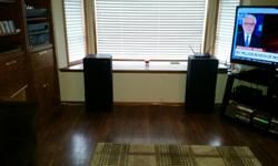 Nice pair of AR floor monitors. I recently upgraded my turntable and speakers. These were driven by a harmon/kardon HK6500 and can do some serious damage to your hearing/ windows/neighbors' peace of mind, if need be. Great sound, great clarity, low or