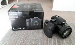 One nearly mint Panasonic Lumix FZ300 superzoom camera for sale with all the original packaging.
I bought it for a holiday and a wedding and haven't used it much since. It's dust and moisture proof with a 25 - 600mm F/2.8 lens. It has a touch screen, lots