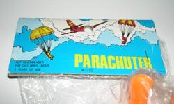 Parachuter. Sealed package. For ages 3 & up. 7" tall.