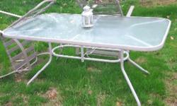 Patio table, measures 38" wide Ã� 60" length. we are moving and have no room at our new place, can possibly deliver within duncan. Call, text or email Barb 250 710 7333