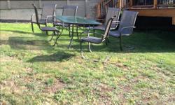 Glass table and 6 chairs. some rust on legs. Overall good condition.
$100 all going to Cops for Cancer.