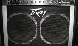 PEAVEY RENOWN SOLID STATE AMP WITH A REAL SPRING REVERB TANK . THIS AMP RIVALS THE BEST FENDER AMPS FOR THAT CRYSTAL CLEAR CLEAN SOUND WITH THAT GREAT SPRING REVERB YOU EVER HEARD. IT'S GOT A DETAILED EQ SECTION FOR BOTH THE LEAD AND CRUNCH CHANNELS. IT'S