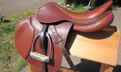 Beautiful 17" Pessoa close contact saddle.. medium tree in excellent condition.. Great saddle for eventing or hunter jumper .. Putting you in the correct position.. Asking 1200.00 paid 1500.00 very motivated to sell all offers will be consider.