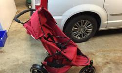 All terrain stroller in good used condition.
Comes with car seat attachment. A second seat can be purchased and attached to this stroller.