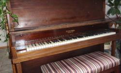Upright Piano made by Evans Brothers, also Piano Bench included
59" long, 51Â½" high, 26Â½" wide
$275
You pick up