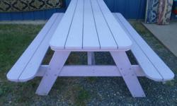 8' PICNIC TABLES by Breezesta 3 colours available, Sky Blue, Lilac and Pink Regular Price $1299 stock on hand reduced to $999 NEW
You'll instantly see and feel the difference that quality materials and attention-to-detail make.
Maintenance free poly