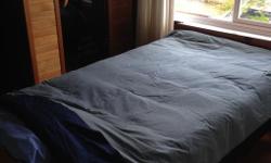 Twin size (42" x 80") solid pine platform bed with high density foam mattress. Excellent for kids, cottage, or spare room.
The bed has some wear. The mattress is in very good condition.
Included is mattress pad, bed sheets, and pillow if desired.