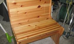 Pine Bench with storage under the seat.  29 inches wide and 34 inches high.  15. 00