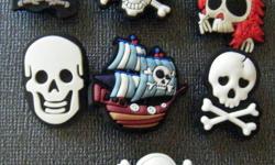Set of 7 Pirate shoe charms for Crocs or as magnets.
Our Grandson loves them!