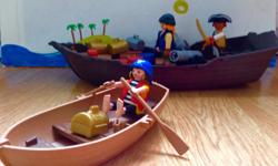 Arg matey? Do you need something fun to do over the summer holidays? This set will be just the thing. It has 3 pirates, some treasure chests, a row boat and a massive pirate ship. It's so fun it'll make you say 'shiver me timbers!'